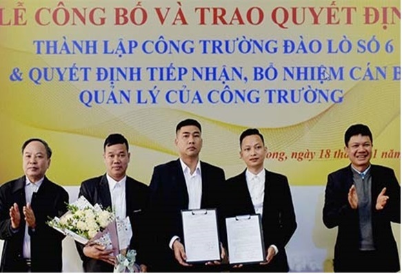 Than Núi Béo thành lập Công trường Đào lò 6