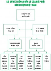 Sơ đồ hệ thống quản lý Hiệp hội Năng lượng Việt Nam