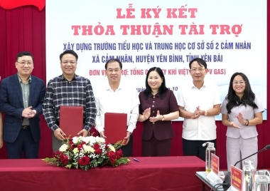 PV GAS hỗ trợ xây dựng Trường Tiểu học và Trung học tại Yên Bái