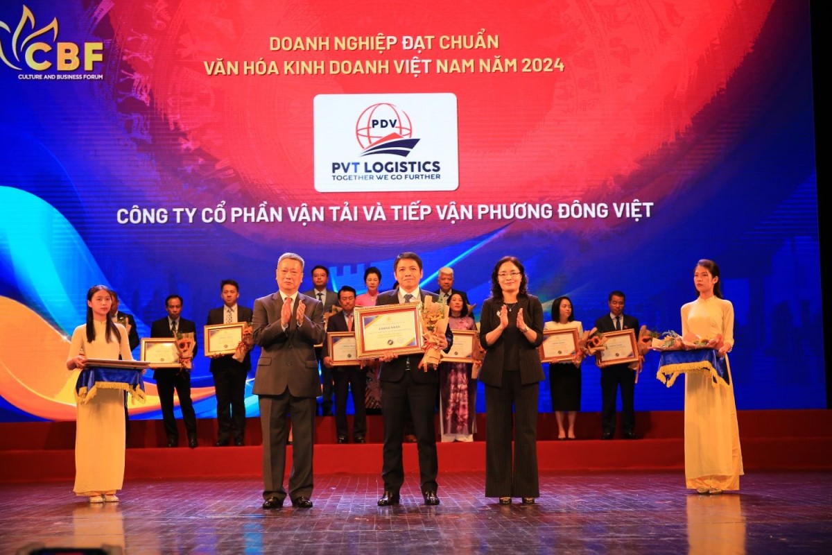 PVTrans có 2 đơn vị đạt chuẩn ‘Văn hóa kinh doanh Việt Nam năm 2024’