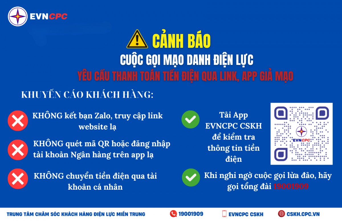 Cảnh báo lừa đảo giả danh nhân viên điện lực đòi tiền điện tại Quảng Trị