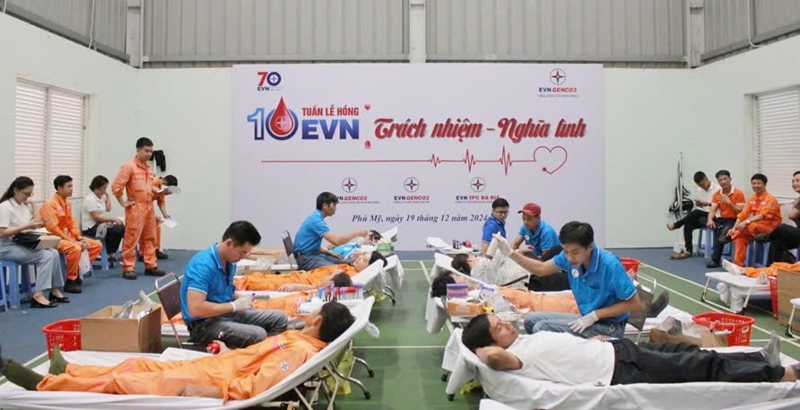 EVNGENCO3 hiến máu nhân đạo - Hành động từ trái tim