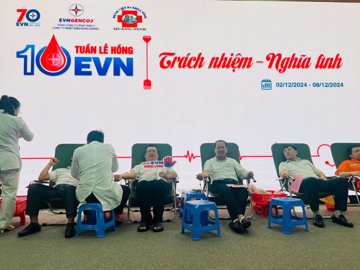 EVNGENCO3 hiến máu nhân đạo - Hành động từ trái tim