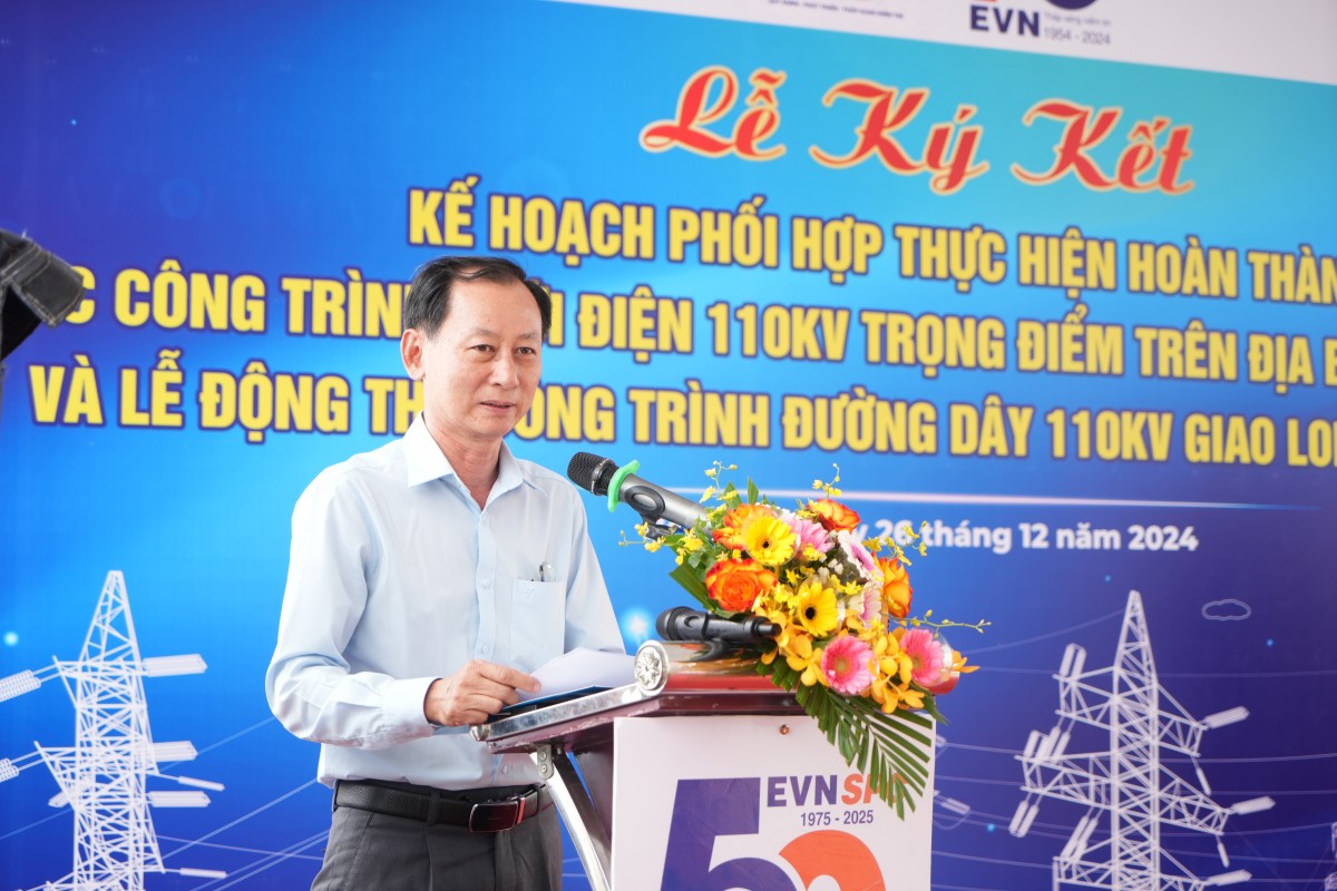 EVNSPC động thổ công trình đường dây 110kV Giao Long - Phú Thuận