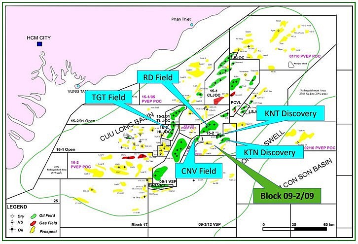 Vietsovpetro hướng tới mục tiêu đưa vào khai thác Lô 09-2/09 sớm hơn kế hoạch