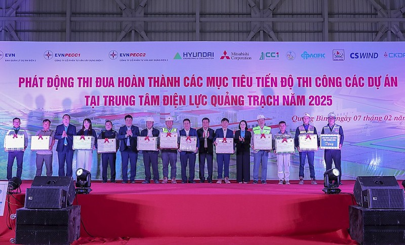 Mục tiêu tiến độ thi công các dự án tại Trung tâm Điện lực Quảng Trạch năm 2025