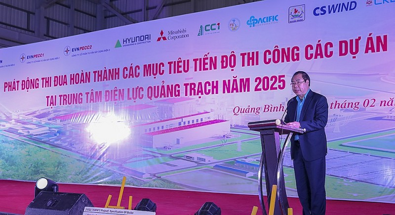 Mục tiêu tiến độ thi công các dự án tại Trung tâm Điện lực Quảng Trạch năm 2025