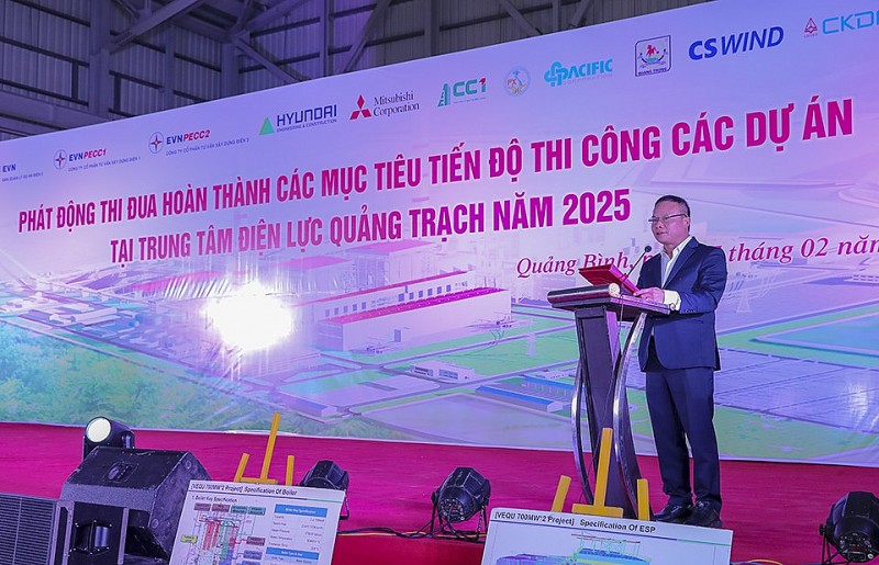 Mục tiêu tiến độ thi công các dự án tại Trung tâm Điện lực Quảng Trạch năm 2025