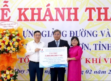 PV GAS tài trợ công trình giáo dục mới tại Trường Quốc học Quy Nhơn (Bình Định)