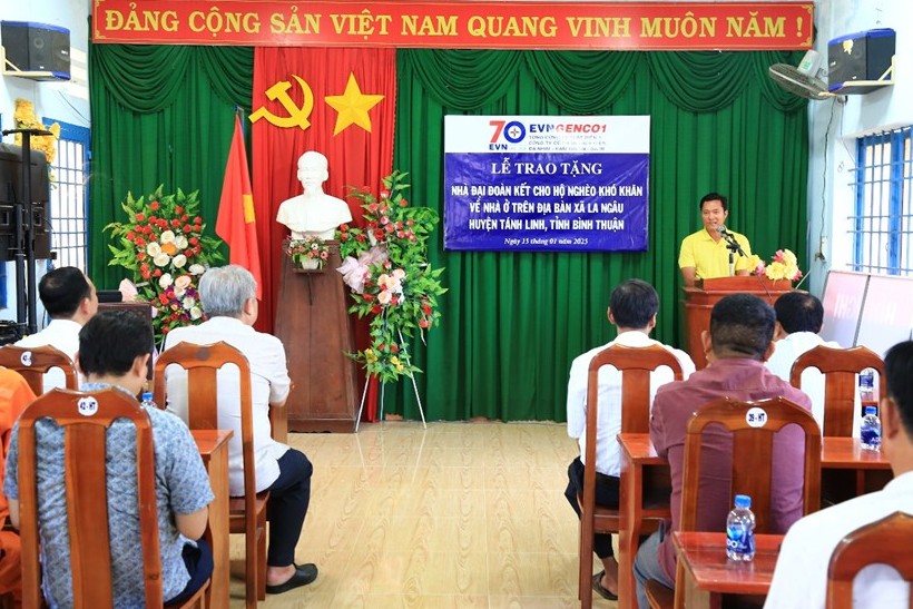 Công ty ĐHĐ bàn giao 4 căn nhà Đại đoàn kết tại huyện Tánh Linh (Bình Thuận)