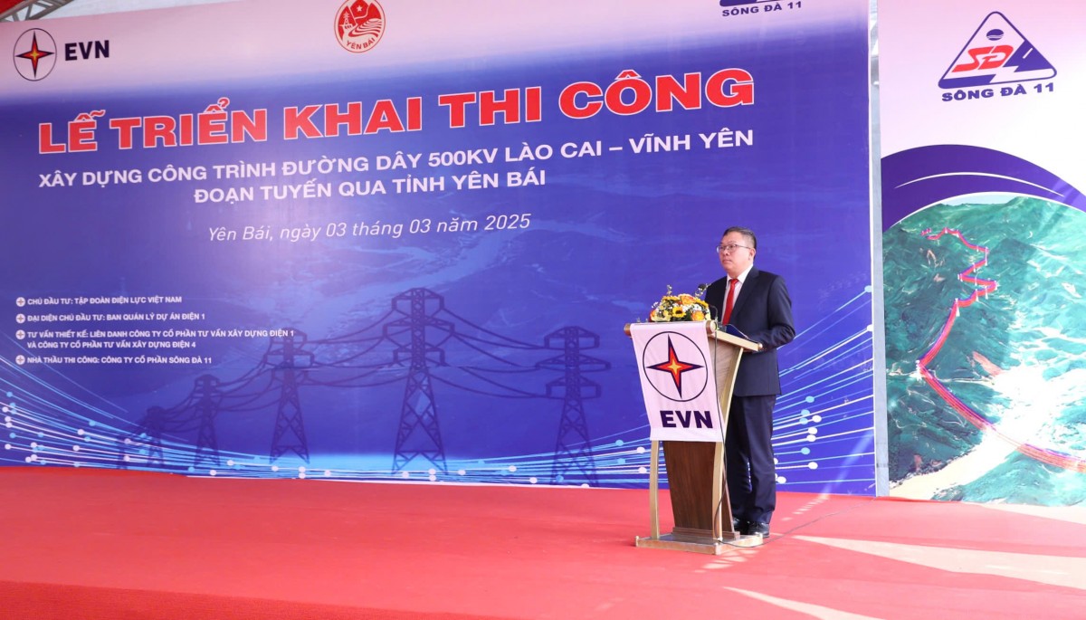 Triển khai thi công dự án đường dây 500kV Lào Cai - Vĩnh Yên