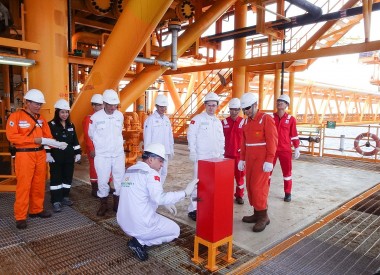Zarubezhneft và PVEP thăm thực địa dự án mỏ Rồng Đôi (Lô 11-2)