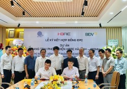 HBRE và IPC E&C ký hợp đồng EPC xây dựng Trang trại Phong điện HBRE Hà Tĩnh 120 MW
