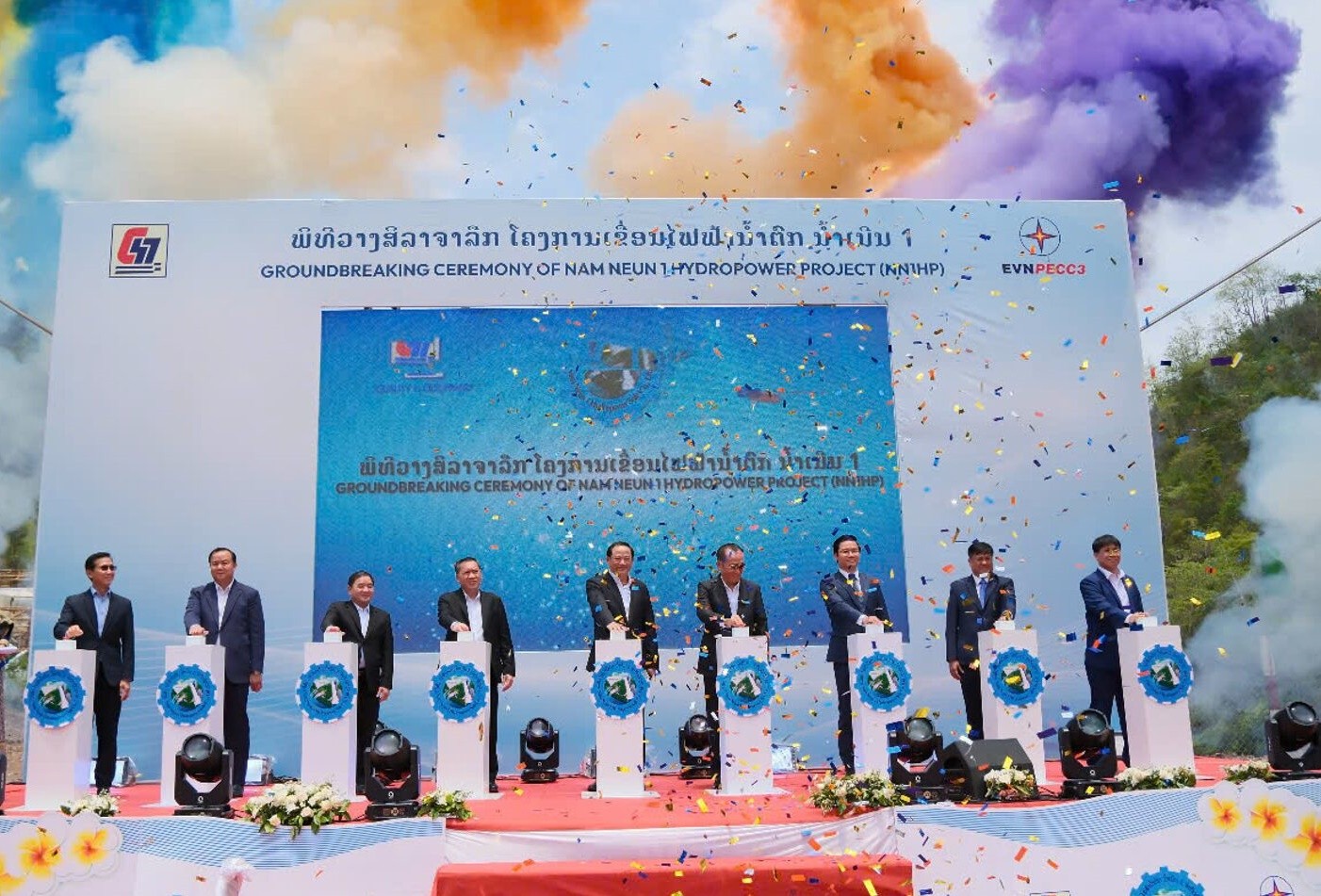 Lào khởi công dự án thủy điện 124 MW đấu nối hệ thống điện Việt Nam