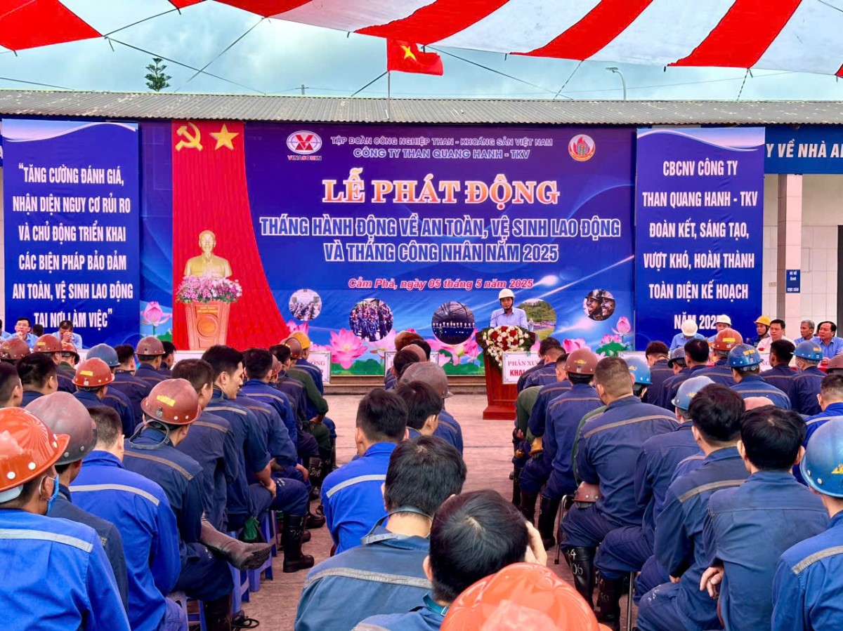 Ngành than hưởng ứng Tháng hành động về an toàn vệ sinh lao động năm 2025