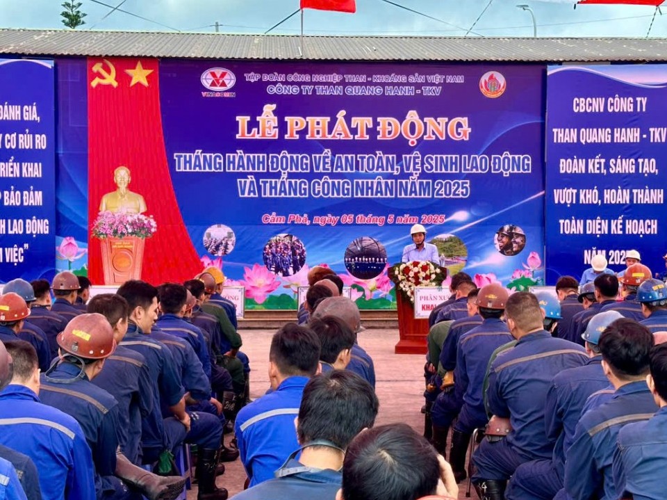 Ngành than hưởng ứng Tháng hành động về an toàn vệ sinh lao động năm 2025
