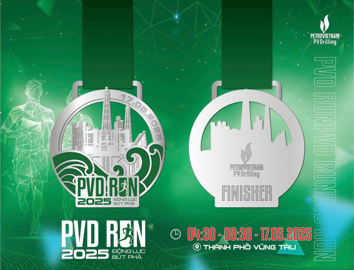 PVD RUN 2025 đã thu hút hơn 1.200 vận động viên đăng ký tham gia