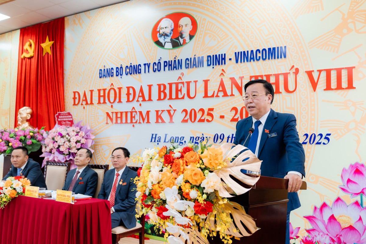 Đảng bộ Công ty Cổ phần Giám định-Vinacomin tổ chức thành công Đại hội lần VIII, nhiệm kỳ 2025-2030