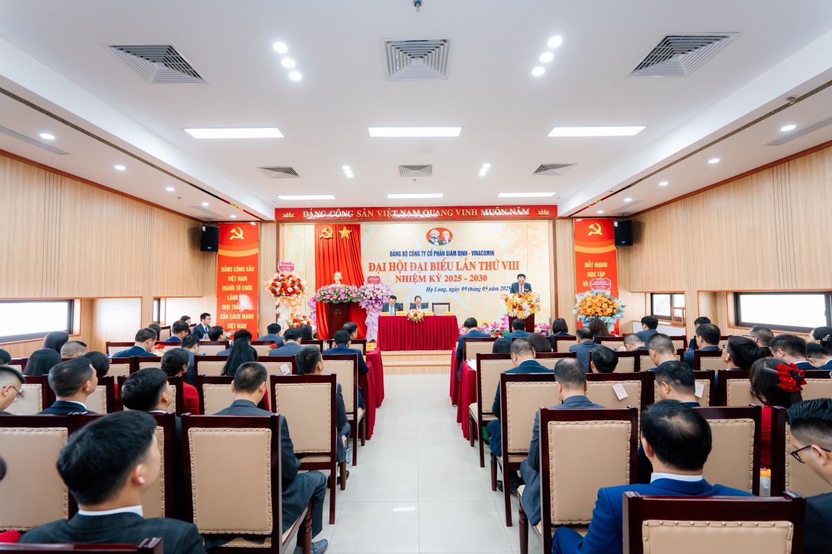 Đảng bộ Công ty Cổ phần Giám định-Vinacomin tổ chức thành công Đại hội lần VIII, nhiệm kỳ 2025-2030