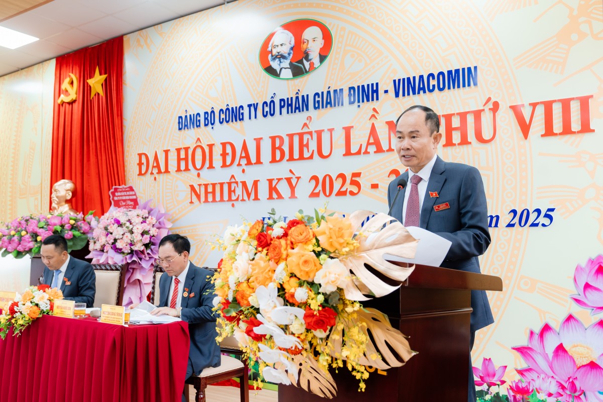 Đảng bộ Công ty Cổ phần Giám định-Vinacomin tổ chức thành công Đại hội lần VIII, nhiệm kỳ 2025-2030