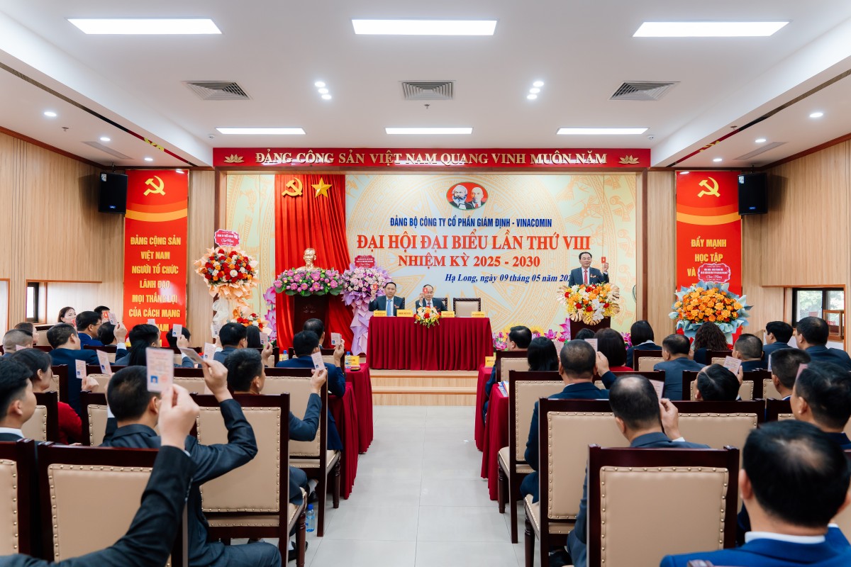Đảng bộ Công ty Cổ phần Giám định-Vinacomin tổ chức thành công Đại hội lần VIII, nhiệm kỳ 2025-2030