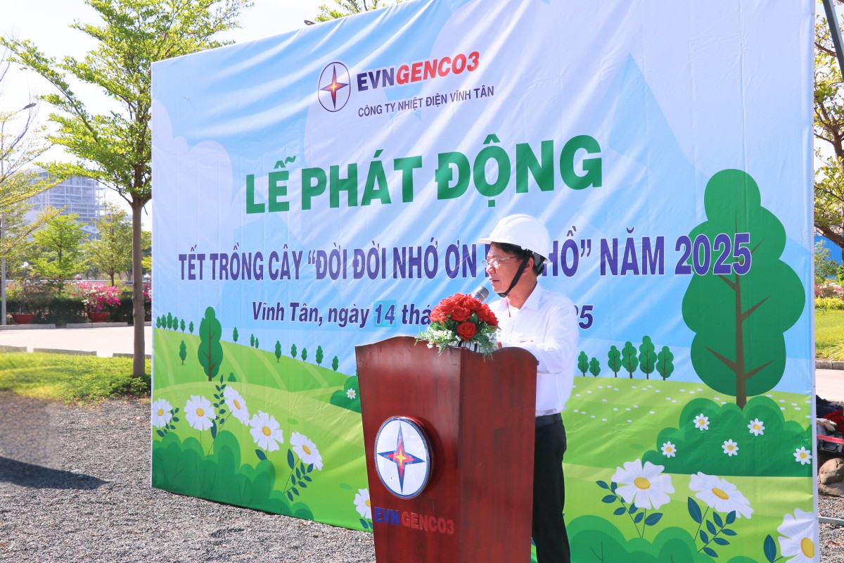Trên 300 cây xanh được trồng thêm tại Nhà máy Nhiệt điện Vĩnh Tân 2