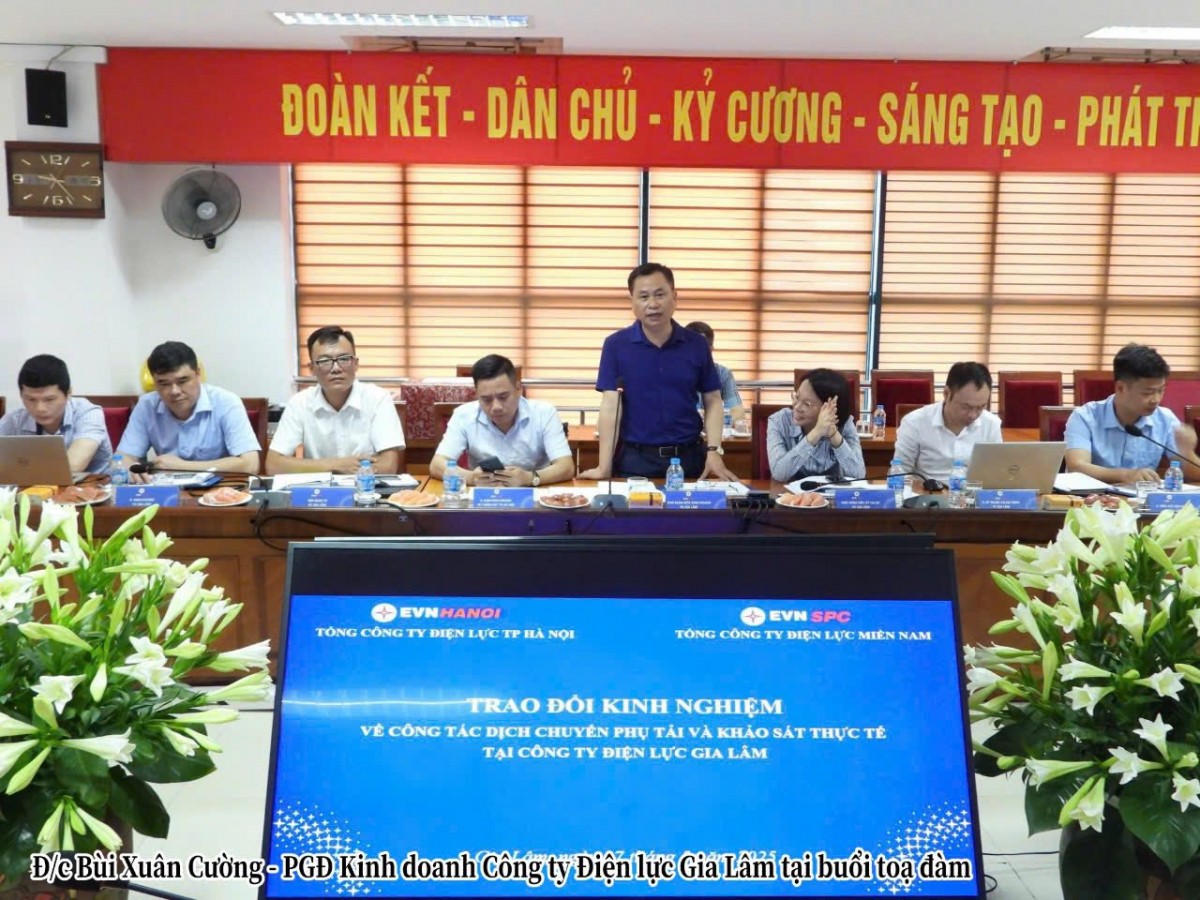 EVNSPC trao đổi kinh nghiệm về kiểm tra, giám sát mua bán điện, điều chỉnh phụ tải với EVNNPC và EVNHANOI