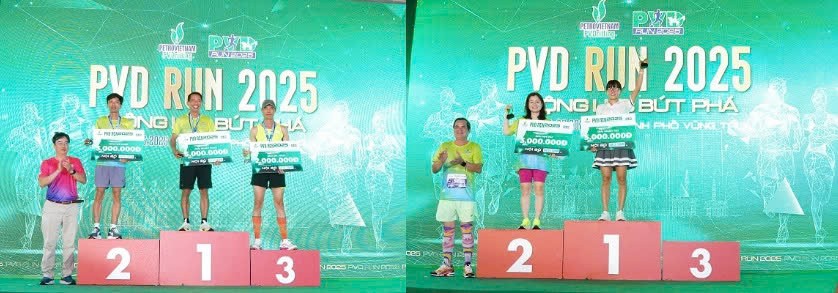 1.209 vận động viên hoàn thành tổng quãng đường 13.500 km tại PVD RUN 2025