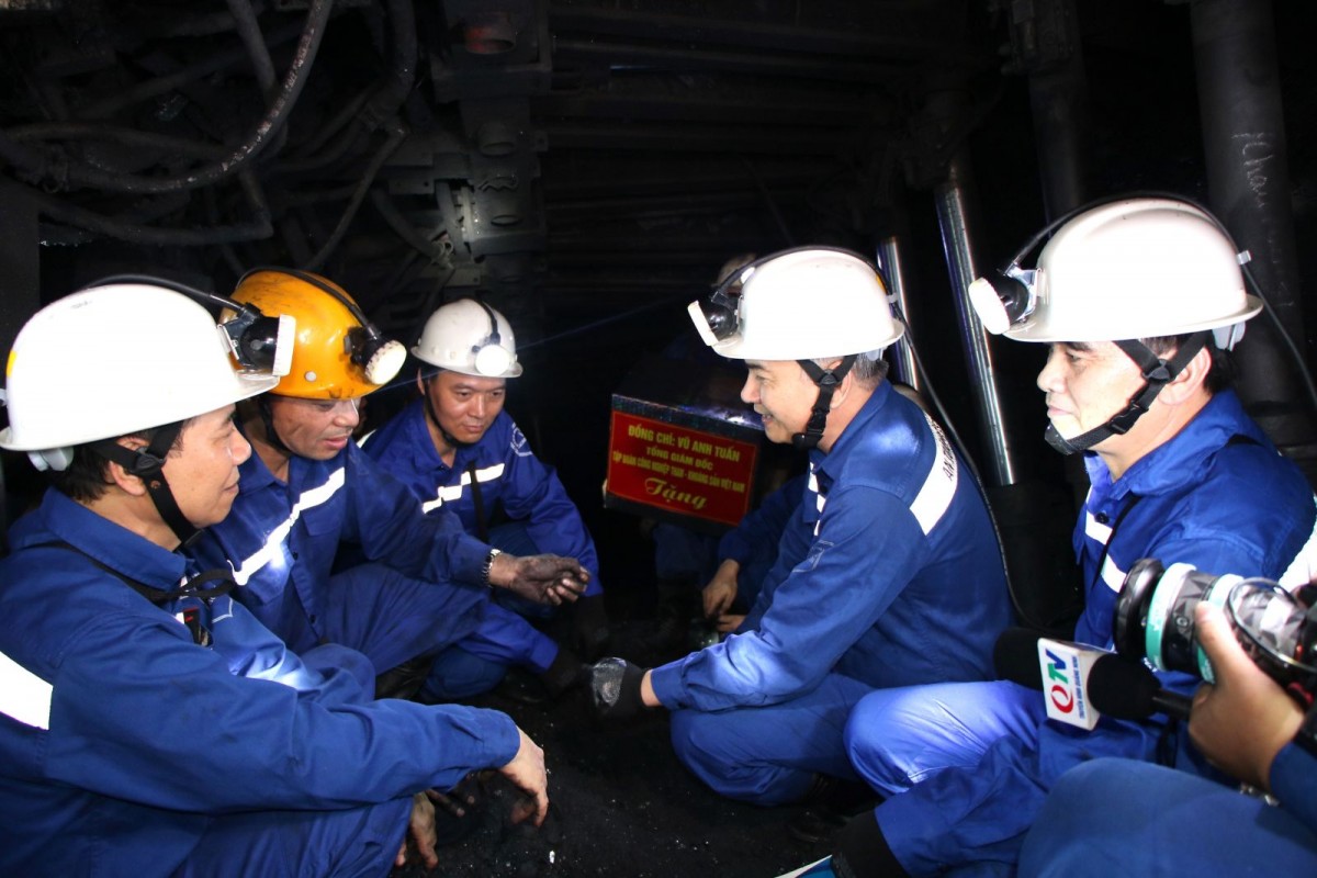 Tổng Giám đốc TKV kiểm tra sản xuất và làm việc với Than Mông Dương