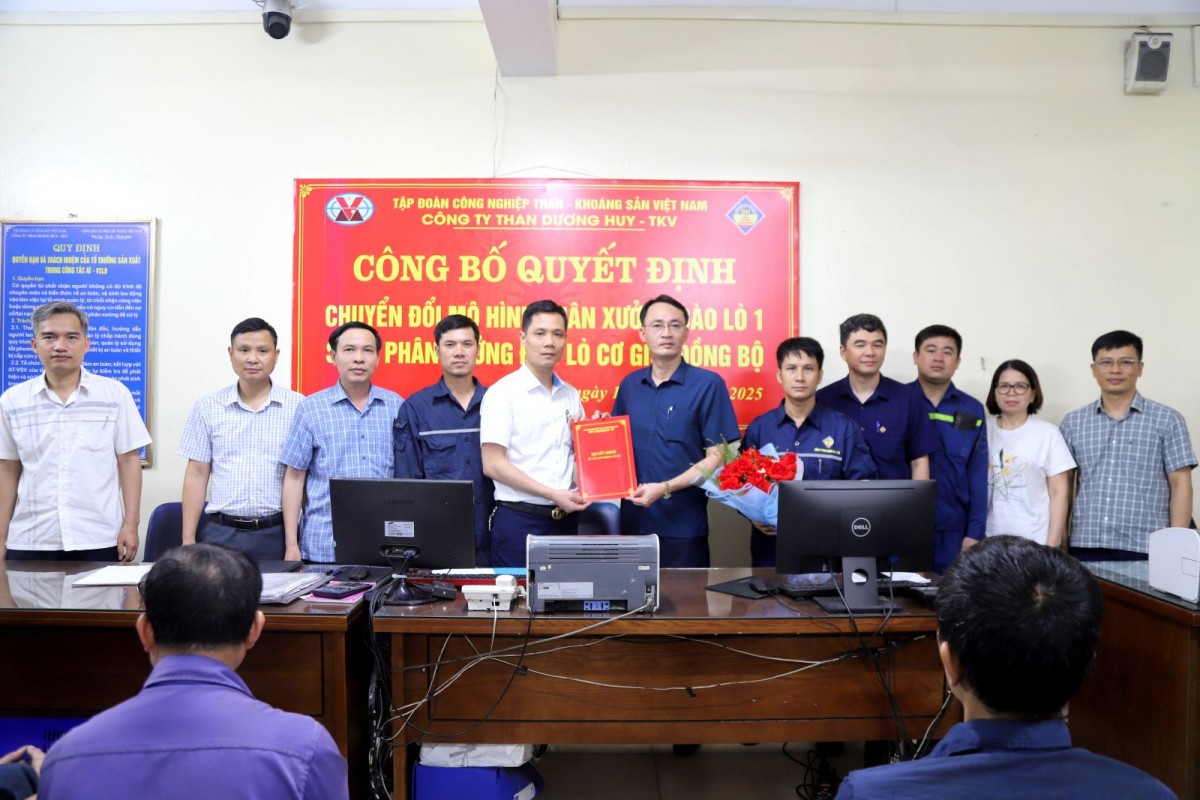 Than Dương Huy nâng cao năng lực đào lò, đáp ứng yêu cầu sản xuất
