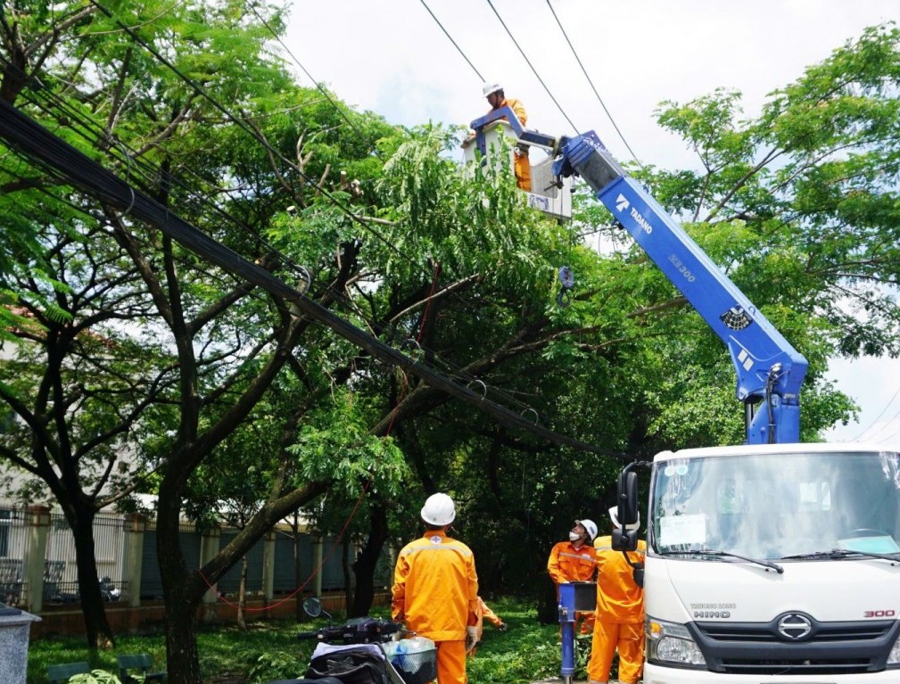 EVNHCMC tăng cường đảm bảo an toàn điện mùa mưa, bão