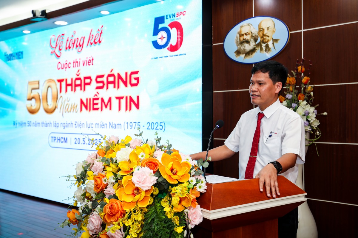 Trao giải cuộc thi viết về ngành Điện miền Nam ‘50 năm thắp sáng niềm tin’