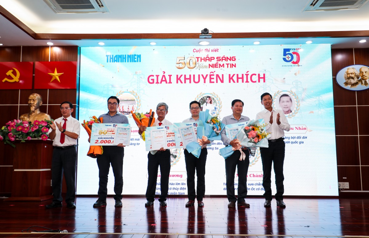 Trao giải cuộc thi viết về ngành Điện miền Nam ‘50 năm thắp sáng niềm tin’