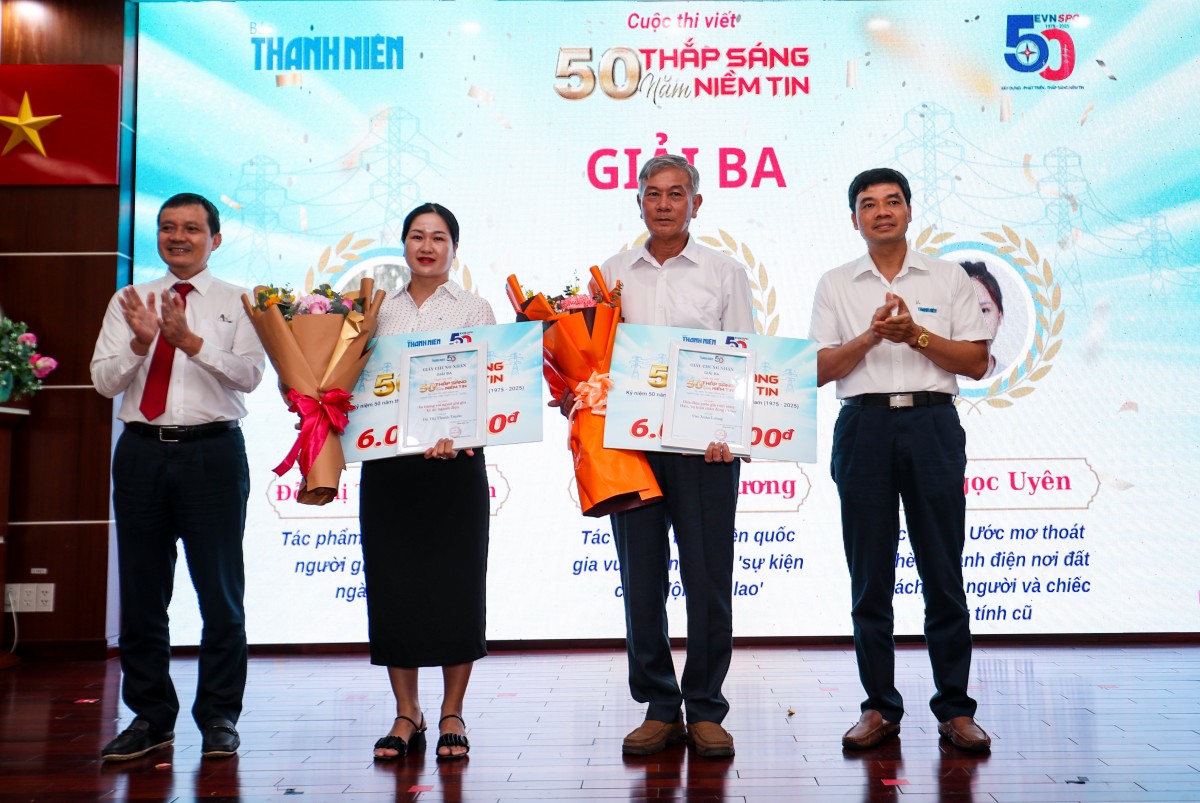 Trao giải cuộc thi viết về ngành Điện miền Nam ‘50 năm thắp sáng niềm tin’
