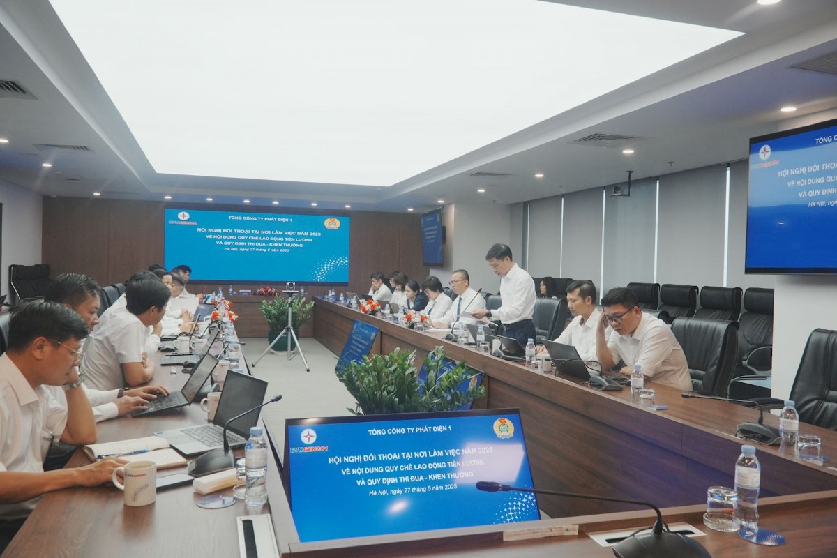 Hội nghị đối thoại tại nơi làm việc năm 2025 của Tổng công ty Phát điện 1