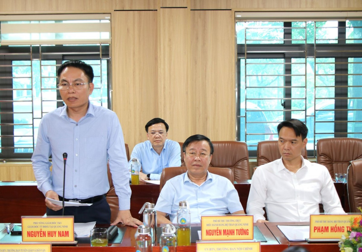Phó Bí thư Thường trực Tỉnh ủy Quảng Ninh làm việc với Công ty Than Nam Mẫu
