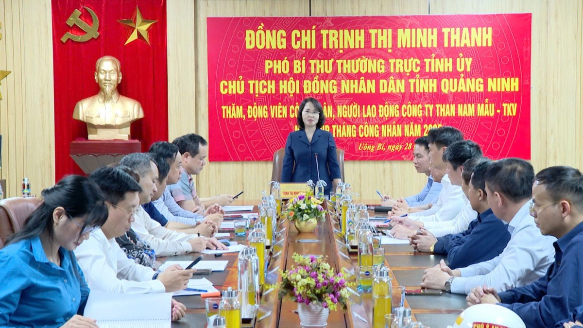 Phó Bí thư Thường trực Tỉnh ủy Quảng Ninh làm việc với Công ty Than Nam Mẫu