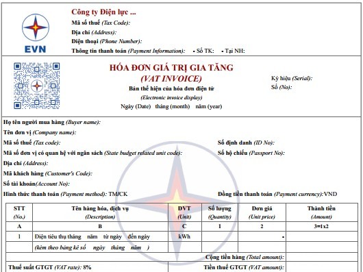 EVN triển khai mẫu hóa đơn tiền điện mới (áp dụng từ 1/6/2025)