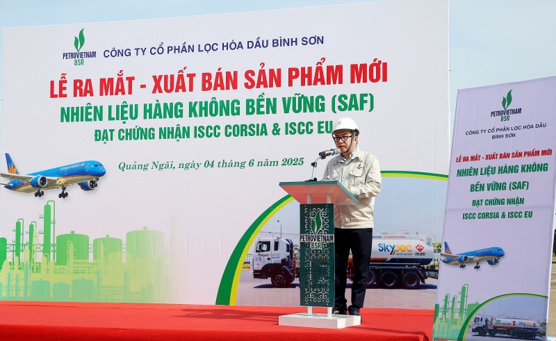 BSR xuất bán thành công lô Nhiên liệu hàng không bền vững (SAF) đầu tiên