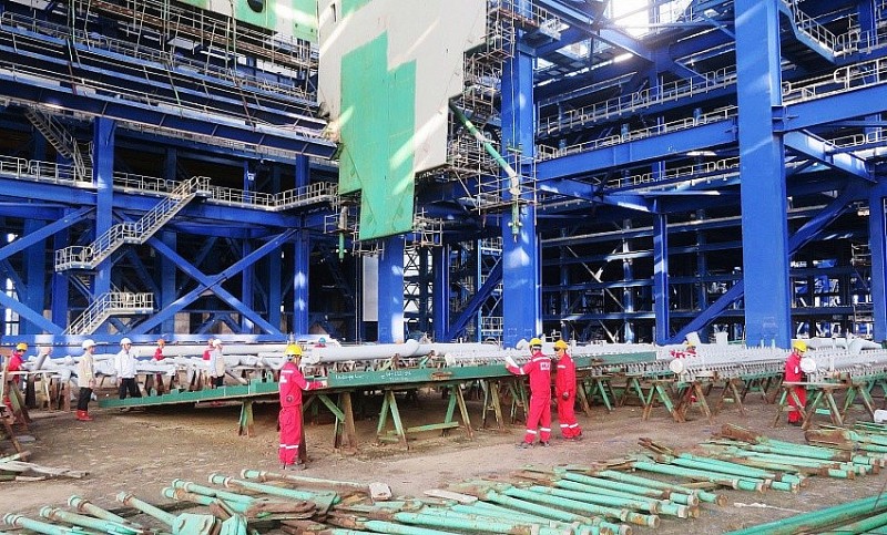 Trên công trường dự án Nhà máy Nhiệt điện Long Phú 1 (cập nhật 5/6/2025)