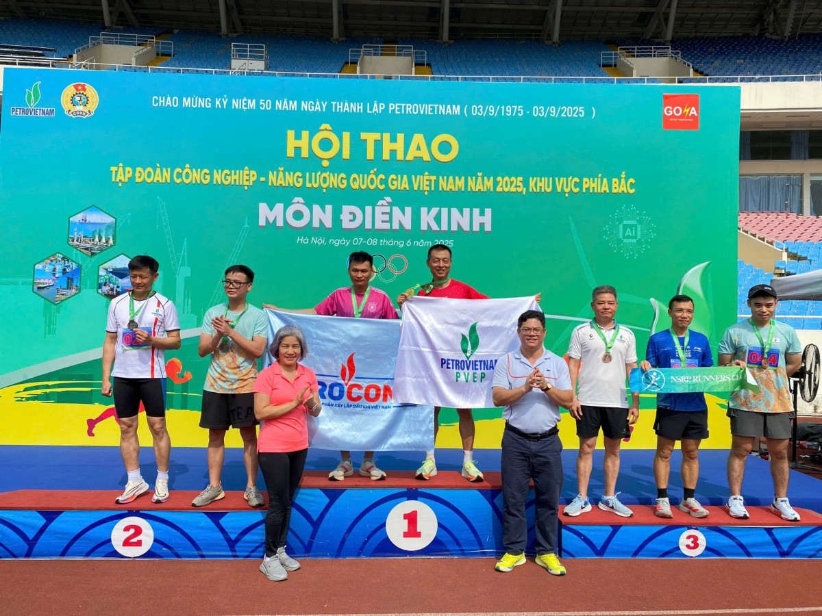 PVTrans đoạt 3 huy chương vàng tại Hội thao Dầu khí khu vực phía Bắc năm 2025