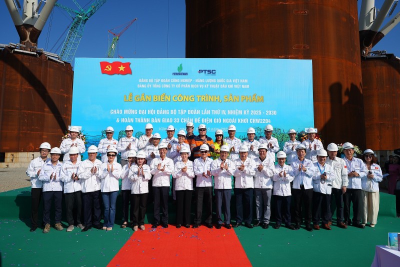 PTSC hoàn thành 33 chân đế  cho dự án điện gió ngoài khơi Đài Loan (Trung Quốc)
