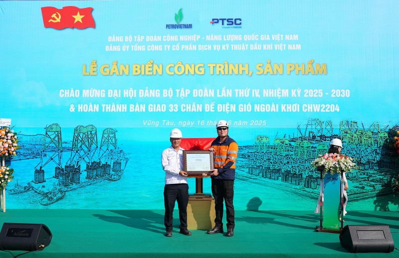 PTSC hoàn thành 33 chân đế  cho dự án điện gió ngoài khơi Đài Loan (Trung Quốc)