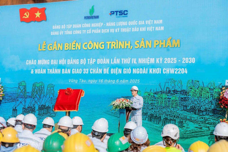 PTSC hoàn thành 33 chân đế  cho dự án điện gió ngoài khơi Đài Loan (Trung Quốc)