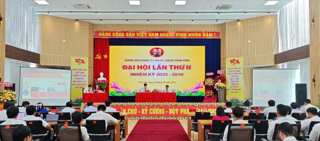 Đại hội Đảng bộ Công ty Nhiệt điện Vĩnh Tân (nhiệm kỳ 2025-2030)