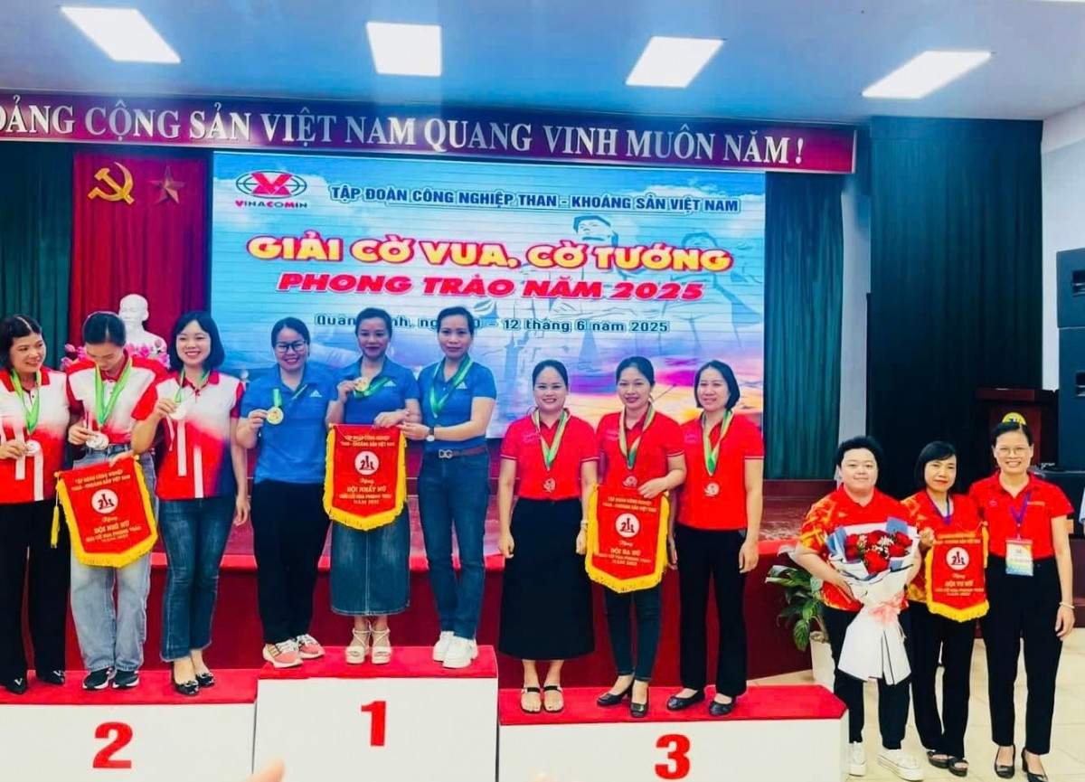 Quacontrol giành giải ba toàn đoàn Giải Cờ vua - Cờ tướng phong trào TKV năm 2025