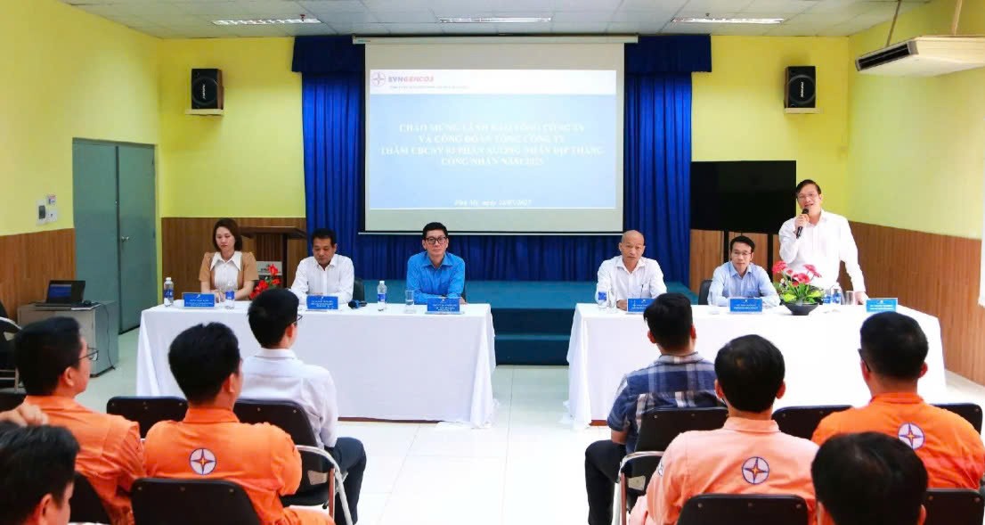 EVNGENCO3 động viên người lao động nhân Tháng Công nhân năm 2025