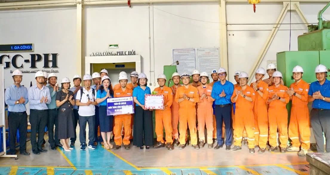 EVNGENCO3 động viên người lao động nhân Tháng Công nhân năm 2025