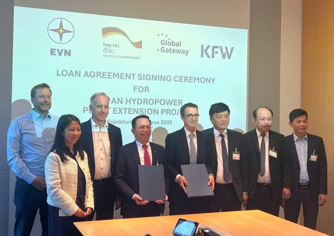 EVN và KfW ký hiệp định vay vốn dự án Nhà máy Thủy điện Trị An mở rộng