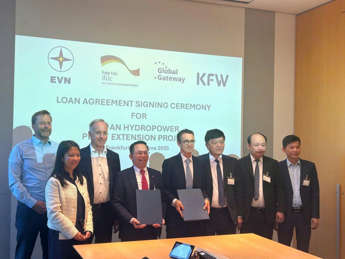 EVN và KfW ký hiệp định vay vốn dự án Nhà máy Thủy điện Trị An mở rộng